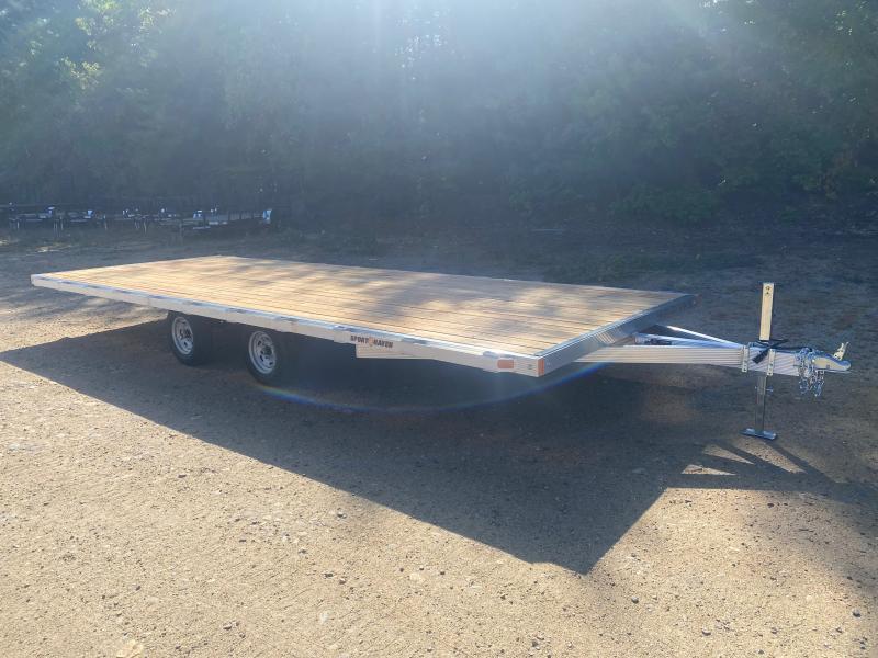 2025 Sport Haven 101x22 Aluminum 6.4K Deckover Light Equipment Trailer w/Rub Rail & Stake Pockets