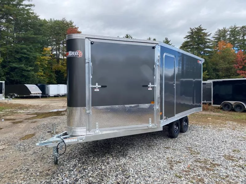 2026 SnoPro Trailers 101x14+6 Aluminum 2/3-Place Enclosed Snowmobile Trailer w/Tapered Ramps