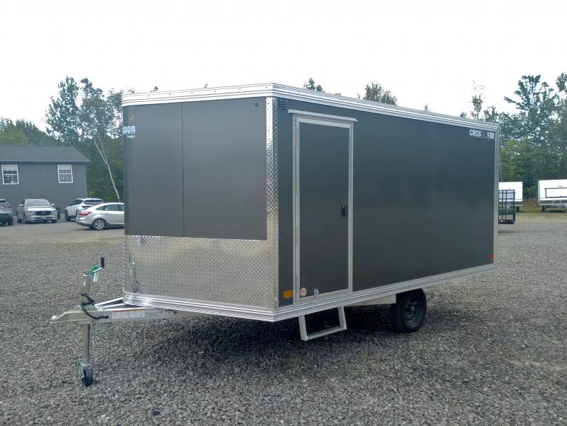 2026 Mission 101x12 Aluminum 2-Place Crossover 2.0 w/Tapered Ramp, Mats & Guides, Spare Tire Mount