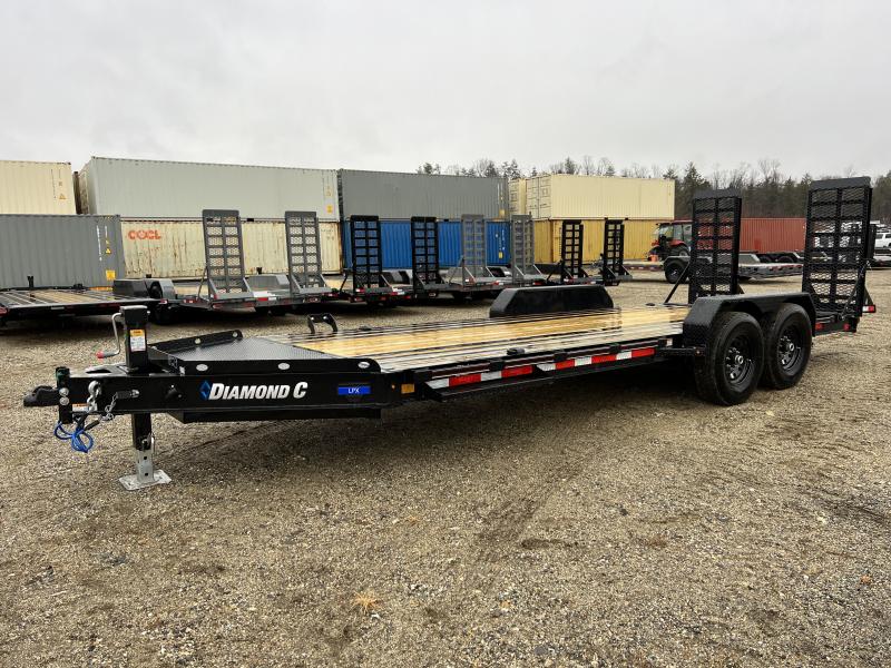 2025 Diamond C Trailers 7x20 15K Equipment Trailer w/Flip Knee Ramps