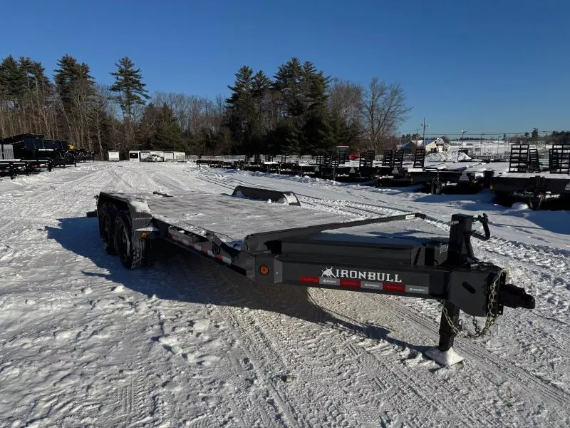 2026 Iron Bull Trailers 7x18 Powder Coated 14K Equipment Trailer w/Full Width Ramps & Toolbox