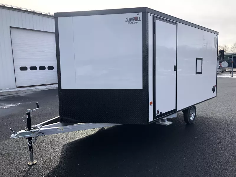 2026 Durabull 101x12 2-Place Aluminum Multisport Snowmobile Trailer w/Galvanized Package