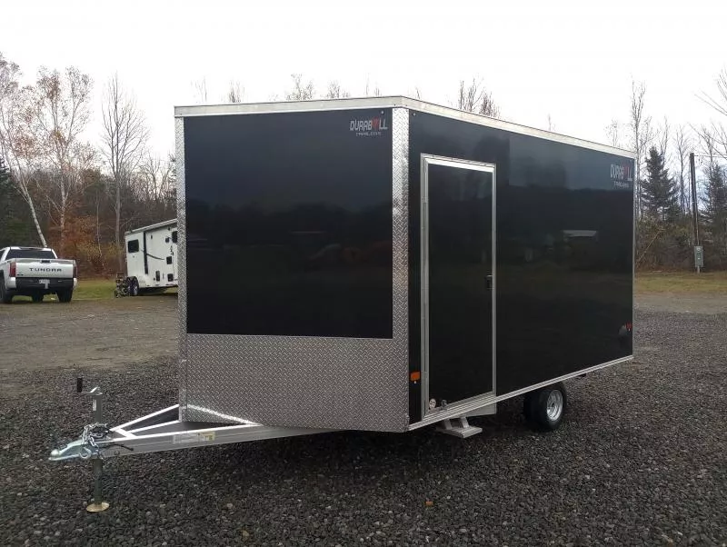 2026 Durabull Trailers 101x12 Aluminum 2-Place Multi-sport w/Extra Height, Mats & Guides, Stabilizer Jacks