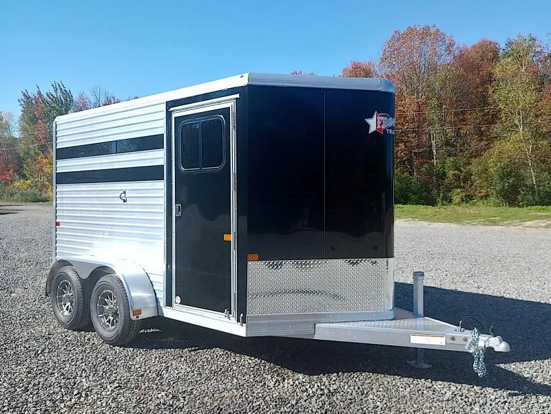 2026 Frontier Trailers Colt Series Aluminum 2-Horse Slant Load w/Front Tack, Drop-Down Feed Windows, Aluminum Wheels
