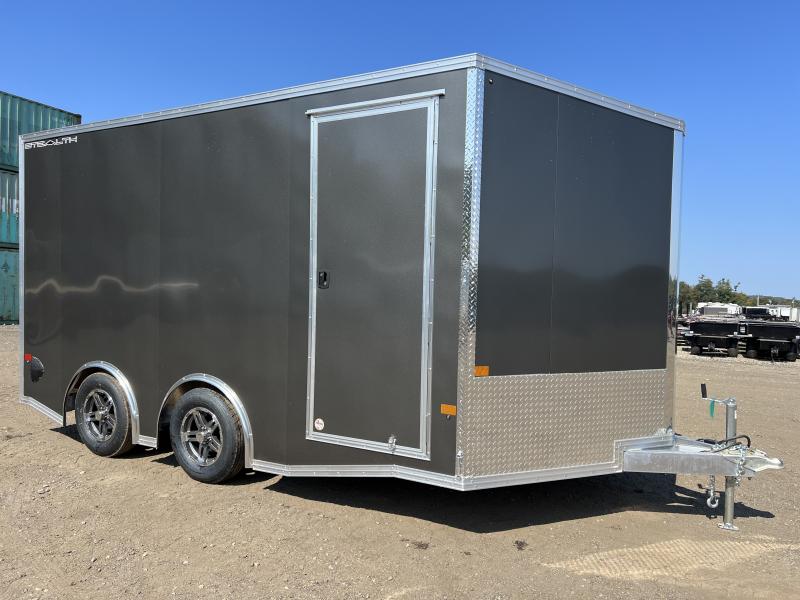 2025 Stealth Trailers 8.5x14 Aluminum Enclosed Cargo w/Interior Drive Over Fenders & Rear Ramp w/Spring Assist 