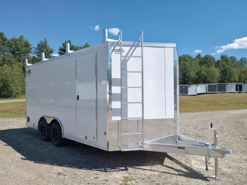 2026 Durabull Trailers 8.5x16 7K Aluminum Enclosed Cargo w/Extended Tongue, Contractor Package, Aluminum Wheels