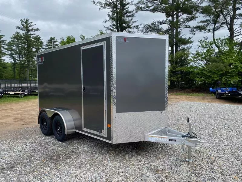 2026 Durabull Trailers 7x12 Aluminum 7K Enclosed Cargo Trailer w/Spring Assist Ramp Door