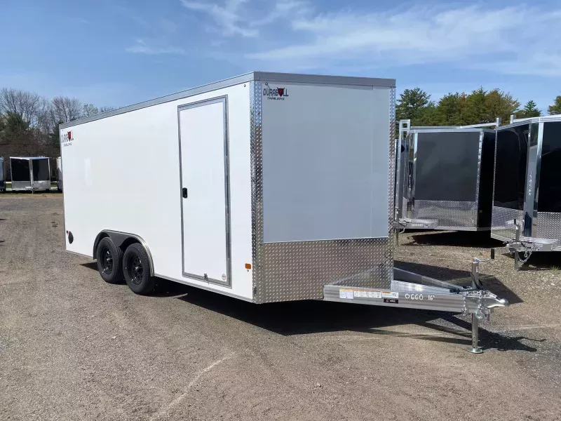2026 Durabull Trailers 8.5x16 Aluminum Enclosed 7K Cargo Trailer w/Extended Tongue & Ramp Door