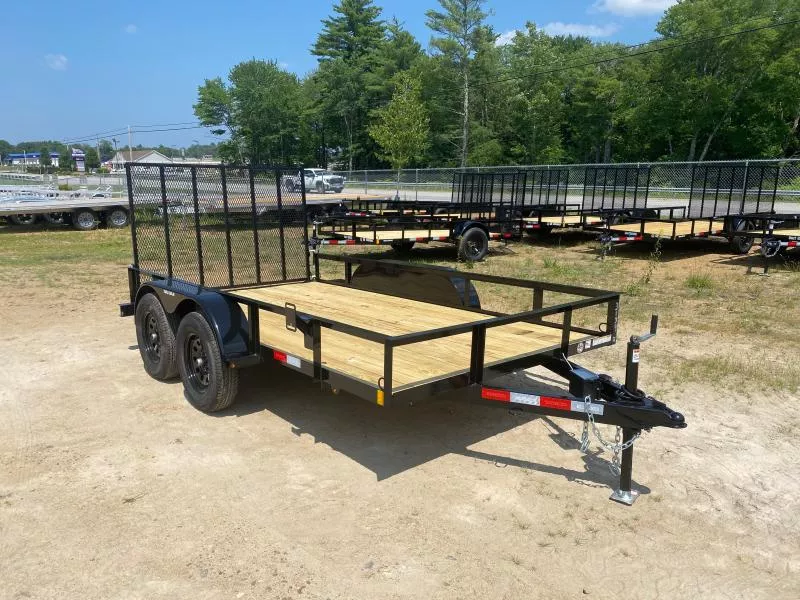 2025 Triple Crown Trailers 6x12 Powder Coated 6K Utility Trailer w/Rear Ramp Gate
