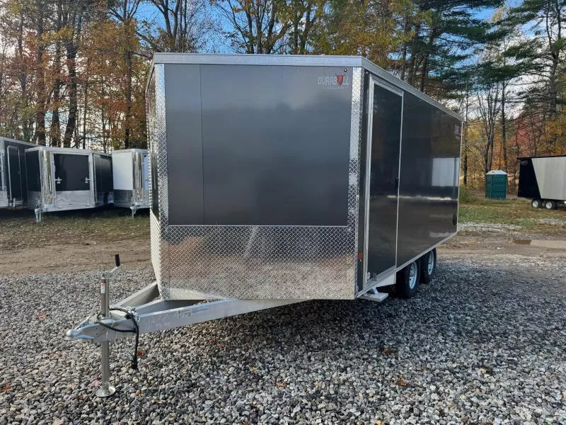 2026 Durabull Trailers 101x14 Aluminum Enclosed 2/3-Place Multi-Sport Snowmobile Trailer w/Galv Axles & Wheels