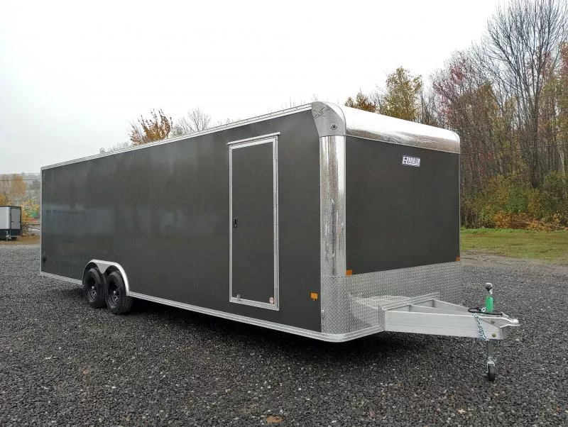 2026 E-Z Hauler 8.5x28 10K Aluminum Enclosed Car Hauler w/Escape Door, Spring Assist Rear Ramp