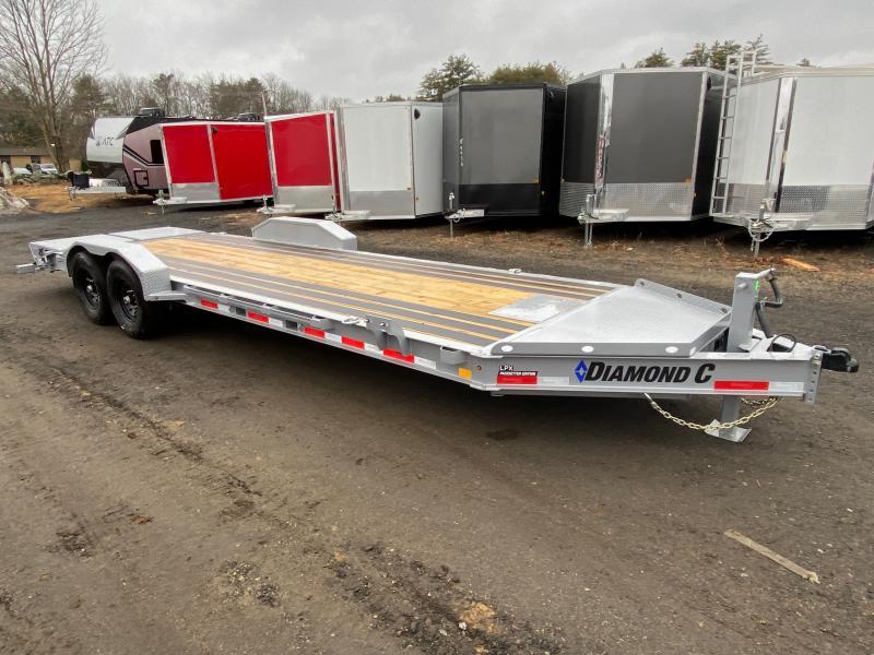 2024 Diamond C Trailers 7x24 Powder Coated 15K Lowpro Equipment Trailer w/Blackwood Outer Deck