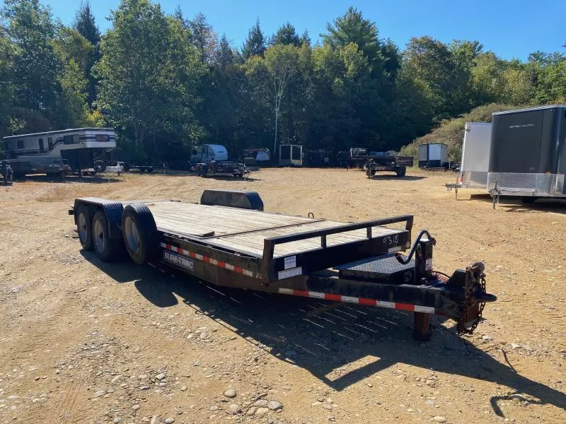 2020 Sure-Trac 7x18+4 Powder Coated 16k LowPro Partial Tilt Equipment Trailer