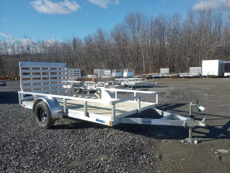 2026 Mission 6x12 Aluminum Open Utility Trailer w/Integrated Rear Ramp Gate