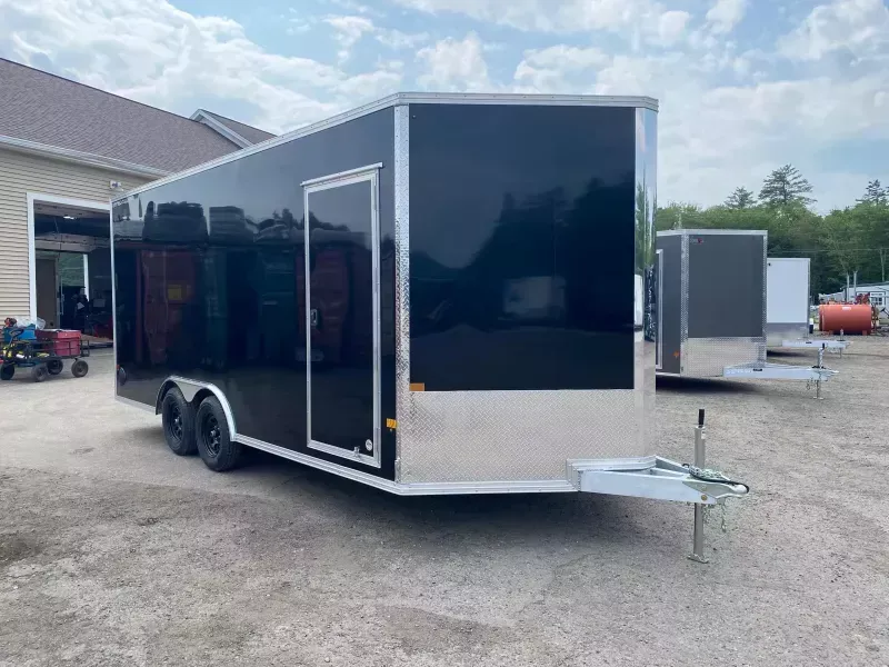 2026 Stealth Trailers 8.5x18 Aluminum 7K Cargo Trailer w/Extra Height & Ramp Door