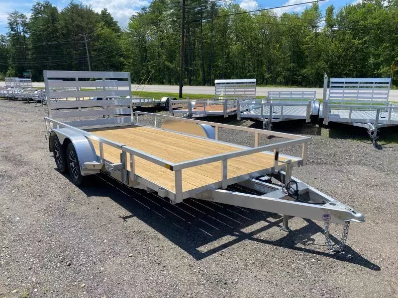 2025 Sure-Trac 7x16 Aluminum 7K Tube Top Utility w/Fold Flat Ramp Gate