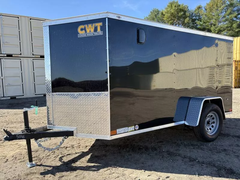 2026 Covered Wagon Trailers  5x10 Enclosed Cargo w/Rear Ramp & D-Rings 