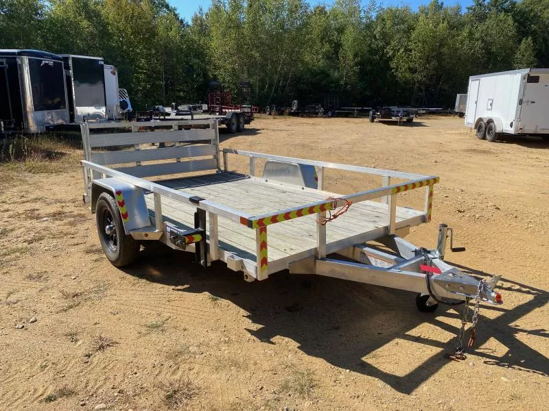 2021 Sure-Trac 6x10 Aluminum 3k Utility Trailer w/Bi-Fold Rear Ramp & Alum Wheels