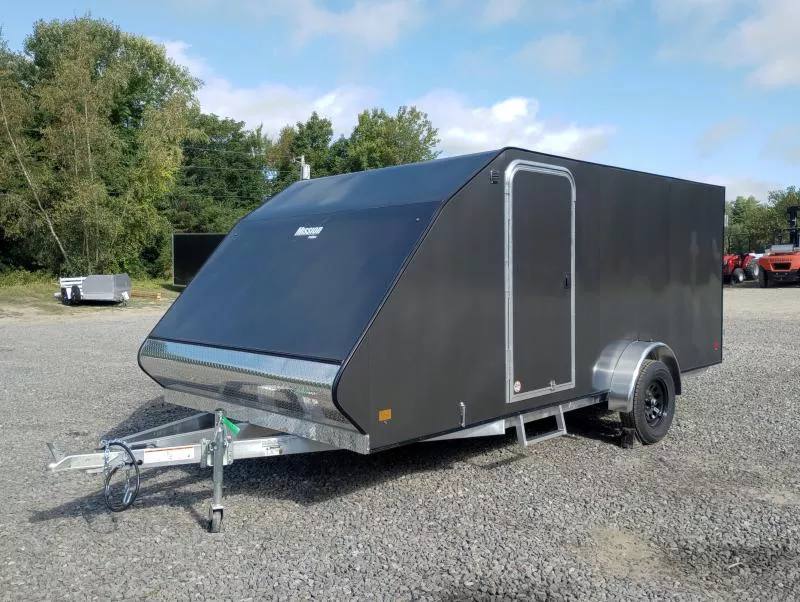 2026 Mission 7.4x16 Aluminum 2-Place Crossover w/Tapered Ramp, Spare Tire Mount