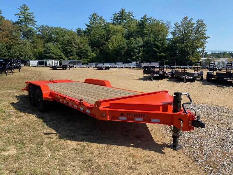 2026 Iron Bull Trailers 7x17+3 Powder Coated 14K Equipment Trailer w/Full Width Ramps & Toolbox