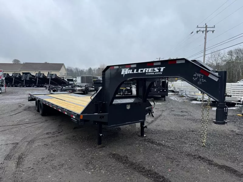 2026 Hillcrest Trailers 8.5x25+5 Deckover 22.9K Equipment Trailer w/Full Width Ramps