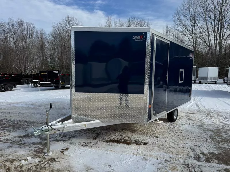 2026 Durabull Trailers 101x12 Aluminum Enclosed 2-Place Multi-Sport Snowmobile Trailer w/Snow Package & Fuel Door