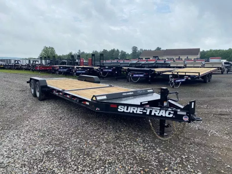 2025 Sure-Trac Pro Series 7x16+6 HD Partial Tilt 17.6K Equipment Trailer w/In Tongue Toolbox