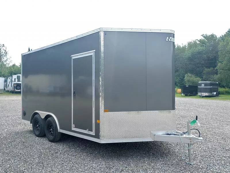 2026 E-Z Hauler 8.5x14 7K Aluminum Enclosed Cargo Trailer w/Extra Height, Spring Assist Ramp Door