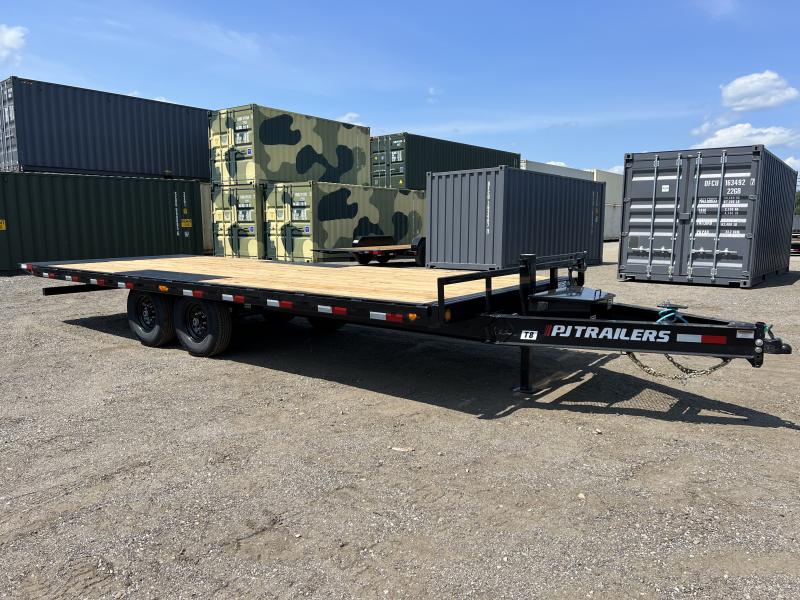 2025 PJ Trailers 8.5x22 14K Powder Coated Tilt Deck Deckover Equipment Trailer