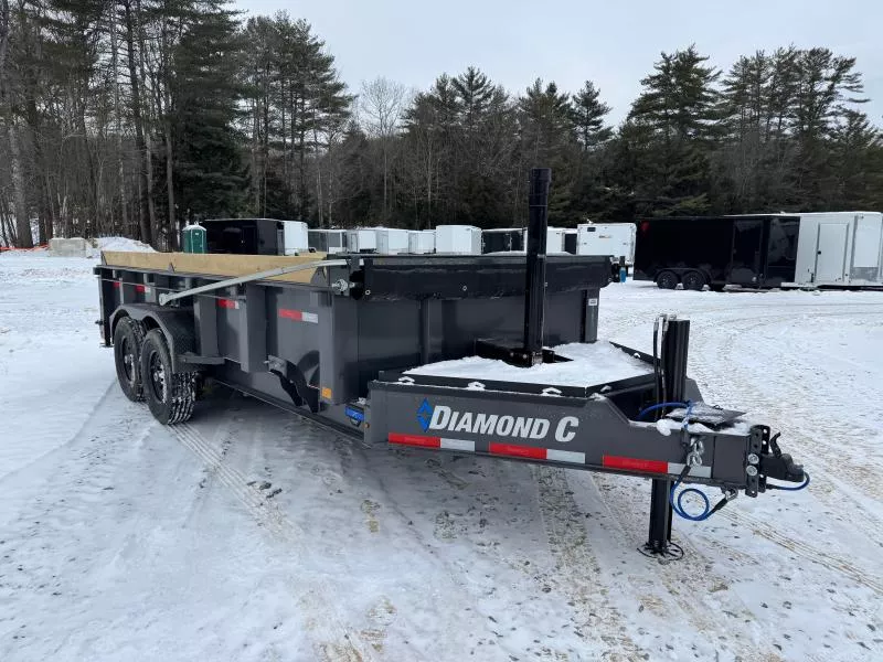 2026 Diamond C Trailers 7x16 Pacesetter 14.9K Tele Dump Trailer w/Wireless Remote & Hyd Jack