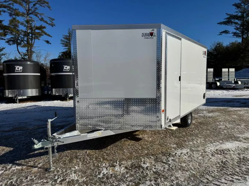 2026 Durabull Trailers 101x12 Aluminum Enclosed 2-Place Multi-Sport Snowmobile Trailer w/Galv Axle & Wheels
