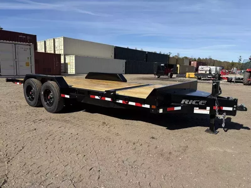 2026 Rice Trailers 7x20 16K Tilt Deck Equipment w/ Spare Mount & Tool Box