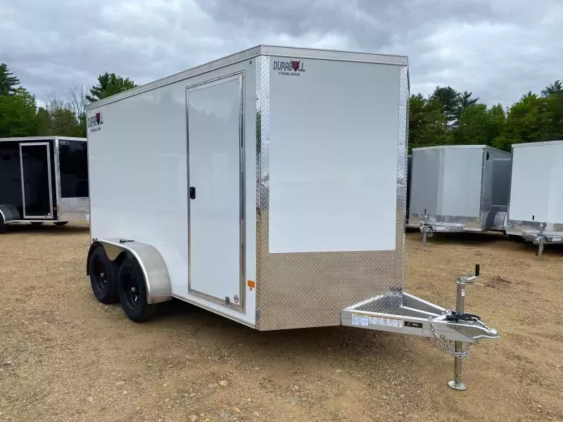 2026 Durabull Trailers 7x12 Aluminum 7K Enclosed Cargo Trailer w/Spring Assist Ramp Door
