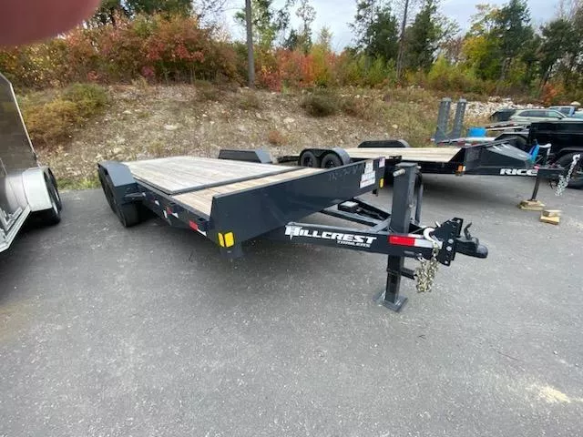 2025 Hillcrest Trailers 7X16+4 16K Tilt Deck Equipment Trailer w/Stationary Front Deck 