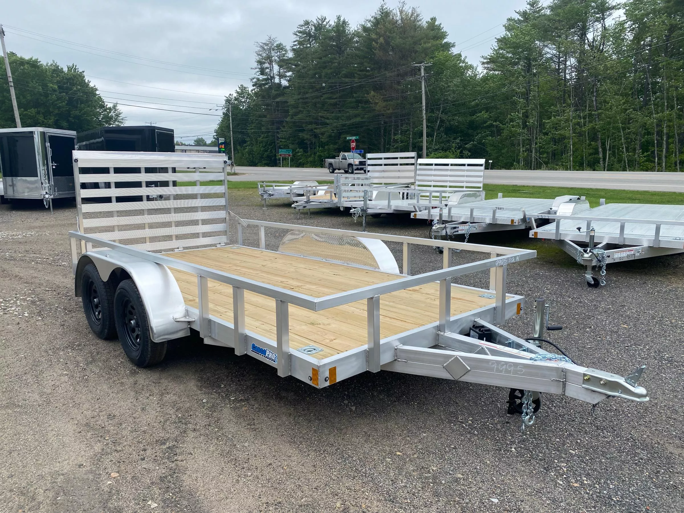 2025 CargoPro Trailers 6.5x14 Aluminum 6K Landscape Trailer w/D-Rings & Rear Ramp