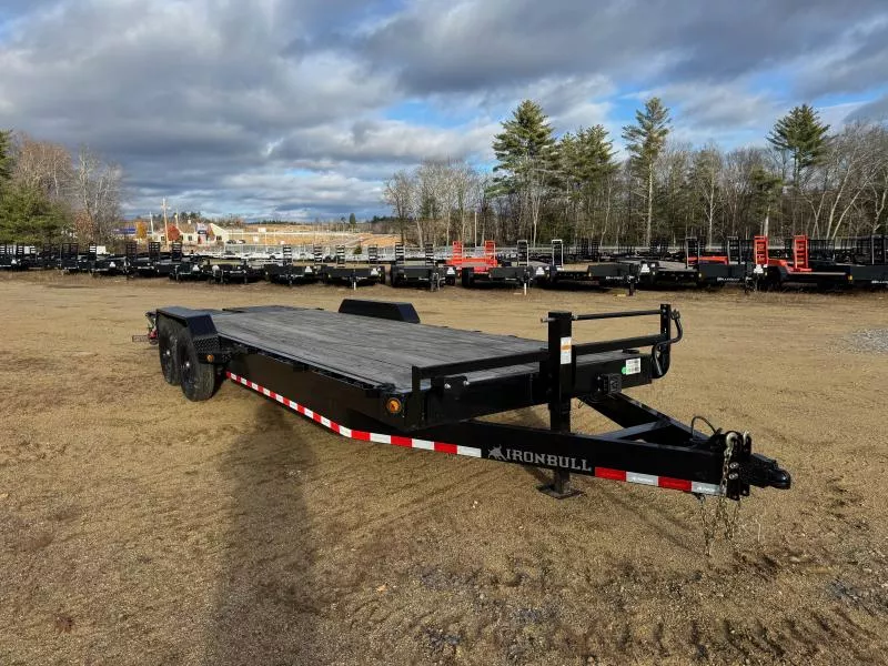 2026 Iron Bull 7x20+4 Powder Coated 14K Equipment Trailer w/Full Width Ramps