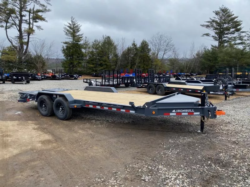 2026 Iron Bull Trailers 7x20 Powder Coated 14K Equipment Trailer w/Full Width Ramps & Toolbox