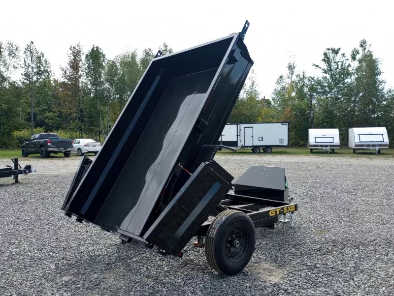2025 Griffin 5x8 Powder Coated Hydraulic Dump w/Barn Doors