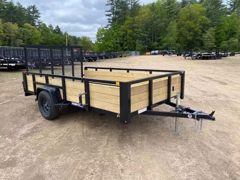 2026 Sure-Trac 7x12 Powder Coated 3K 3-Board High Side Utility Trailer w/Rear Ramp