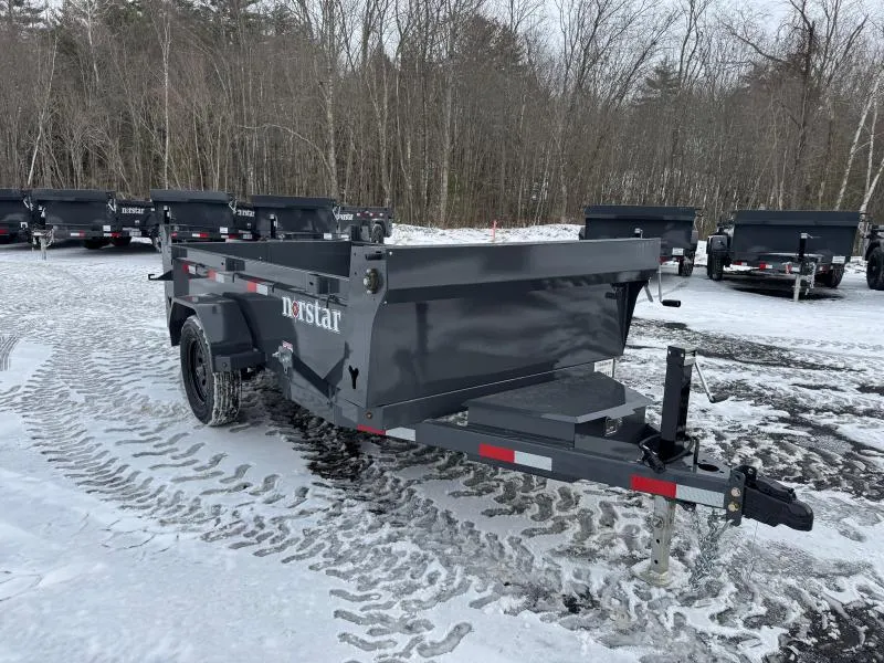 2026 Norstar 5x10 Powder Coated 3.5K Single Ram Dump Trailer w/Ramps & D-Rings
