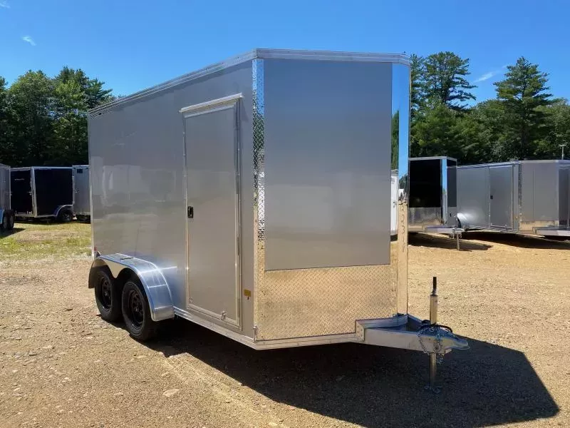 2026 Stealth 7x12 Aluminum 7K Enclosed Cargo Trailer w/Extra Height & Rear Ramp Door
