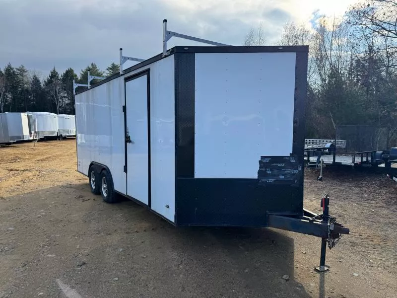 2021 Freedom Trailers 8.5x18 Enclosed 10K Cargo Trailer w/Roof Racks & Ramp Door