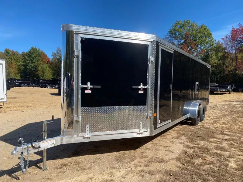 2026 Stealth Trailers 7x22+4.5 Aluminum 3/4-Place Enclosed Snowmobile Trailer w/Tapered Ramps & Fuel Door