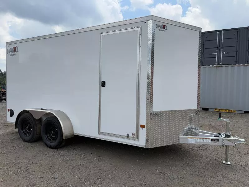 2025 Durabull Trailers  7X14 Aluminum Enclosed Cargo Trailer w/Rear Ramp & Recessed Slide Track 