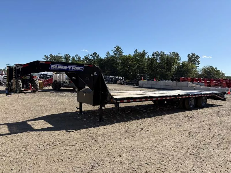 2024 Sure-Trac 8.5x25+5 22.5K HD Low Profile Gooseneck Equipment Trailer w/Max Ramps 