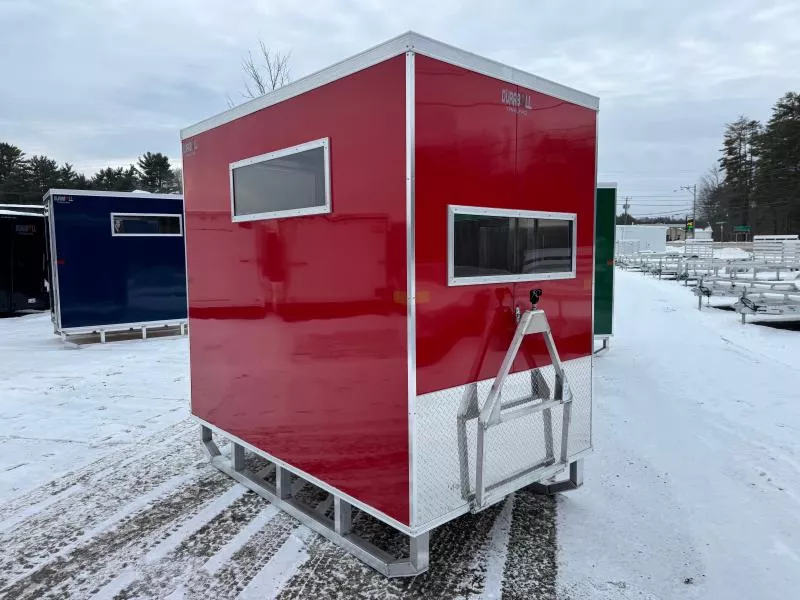 2026 Durabull Trailers 5x8 All Aluminum Ice Shack w/Locking Access Door