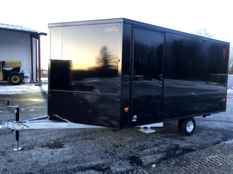 2026 Durabull 101x12 2-Place Aluminum Multisport Snowmobile Trailer w/Galvanized Package