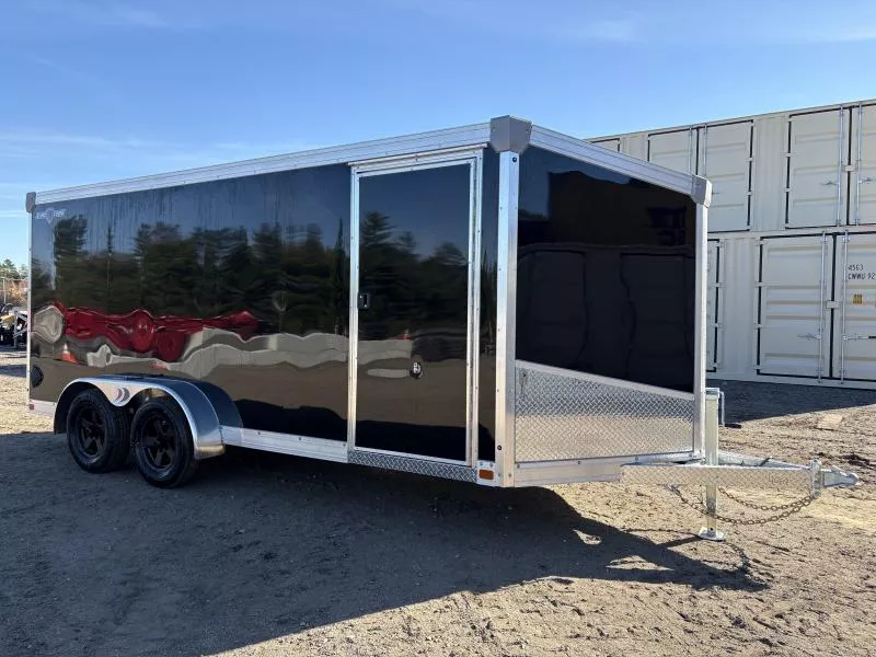 2026 Ideal Cargo 7x16 Galvanized Enclosed Cargo Trailer w/Spare Tire, Interior Spare Tire Mount & E-Track System 