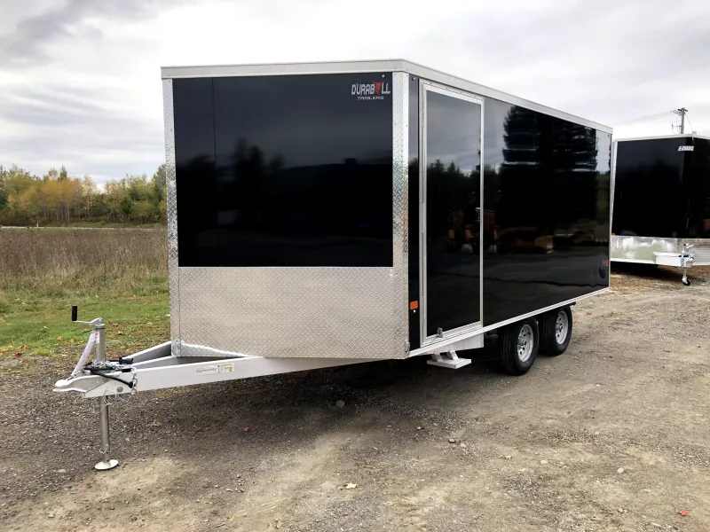 2026 Durabull 101x14 2-Place Aluminum Multisport Snowmobile Trailer w/Galvanized Package