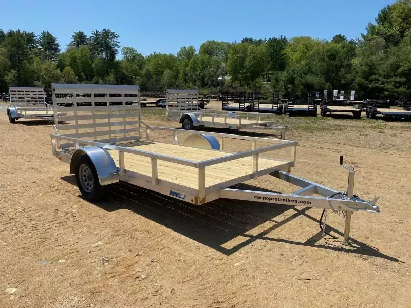2026 CargoPro Trailers 6.5x12 Aluminum 3K Utility Trailer w/Fold Flat Rear Ramp
